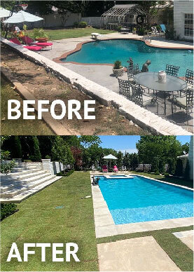 Custom Pool Making in SC Before and After